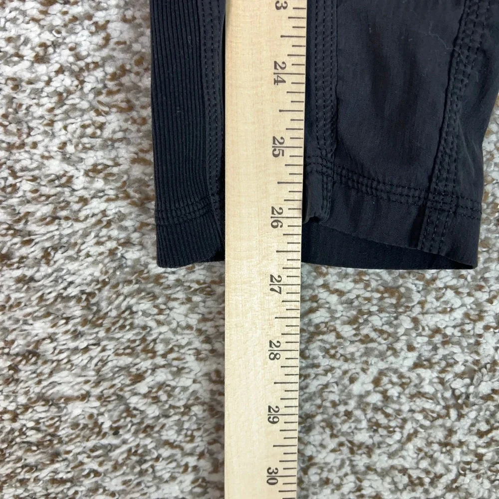 Lululemon Pants Womens 4 Black Activewear Joggers Tapered Ribbed Waist Workout